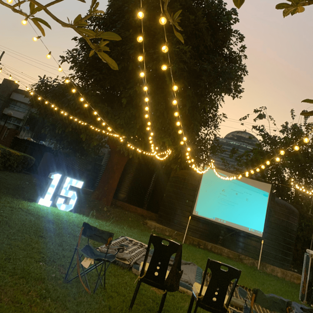 slumber party and movie nights